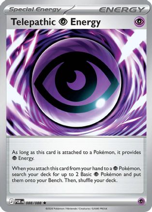 Telepathic Psychic Energy (088/null) - Holofoil [ME03 Perfect Order] - ME03: Perfect Order - Card Brawlers | Quebec | Canada |