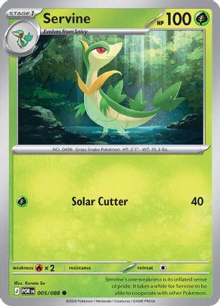 Servine (005/null) - Reverse Holofoil [ME03 Perfect Order] - ME03: Perfect Order - Card Brawlers | Quebec | Canada |