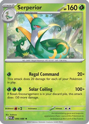 Serperior (006/null) - Holofoil [ME03 Perfect Order] - ME03: Perfect Order - Card Brawlers | Quebec | Canada |