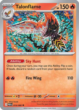 Talonflame (014/088) - Reverse Holofoil [ME03 Perfect Order] - ME03: Perfect Order - Card Brawlers | Quebec | Canada |