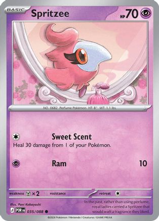 Spritzee (035/null) - Reverse Holofoil [ME03 Perfect Order] - ME03: Perfect Order - Card Brawlers | Quebec | Canada |