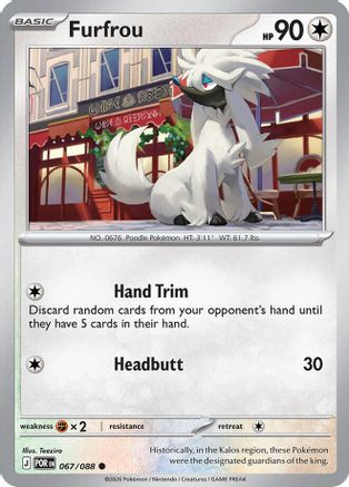 Furfrou (067/null) - Reverse Holofoil [ME03 Perfect Order] - ME03: Perfect Order - Card Brawlers | Quebec | Canada |