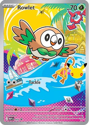 Rowlet (043/null) - Holofoil [ME Mega Evolution Promo] - ME: Mega Evolution Promo - Card Brawlers | Quebec | Canada |