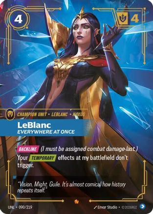 LeBlanc - Everywhere At Once (090/219) - Unleashed Foil - Unleashed - Card Brawlers | Quebec | Canada |