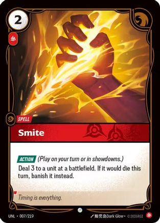 Smite (007/219) - Unleashed Foil - Unleashed - Card Brawlers | Quebec | Canada |