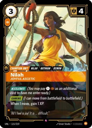 Nilah - Joyful Ascetic (115/219) - Unleashed Foil - Unleashed - Card Brawlers | Quebec | Canada |