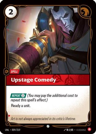Upstage Comedy (009/219) - Unleashed - Unleashed - Card Brawlers | Quebec | Canada |