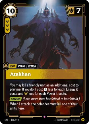 Atakhan (170/219) - Unleashed Foil - Unleashed - Card Brawlers | Quebec | Canada |