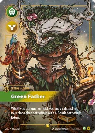 Ivern - Green Father (Overnumbered) (233/219) - Unleashed Foil - Unleashed - Card Brawlers | Quebec | Canada |