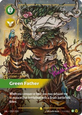 Ivern - Green Father (Signature) (233*/219) - Unleashed Foil - Unleashed - Card Brawlers | Quebec | Canada |