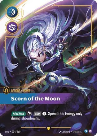 Diana - Scorn of the Moon (Overnumbered) (234/219) - Unleashed Foil - Unleashed - Card Brawlers | Quebec | Canada |