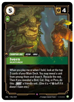 Ivern - Nurturer (051/219) - Unleashed Foil - Unleashed - Card Brawlers | Quebec | Canada |