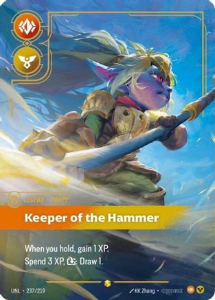 Poppy - Keeper of the Hammer (Overnumbered) (237/219) - Unleashed Foil - Unleashed - Card Brawlers | Quebec | Canada |