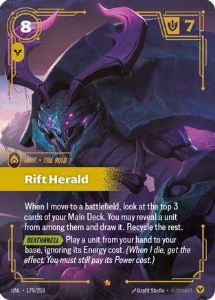 Rift Herald (179/219) - Unleashed Foil - Unleashed - Card Brawlers | Quebec | Canada |