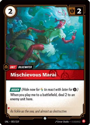Mischevious Marai (003/219) - Unleashed Foil - Unleashed - Card Brawlers | Quebec | Canada |