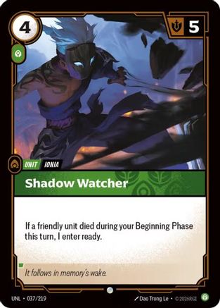 Shadow Watcher (037/219) - Unleashed Foil - Unleashed - Card Brawlers | Quebec | Canada |