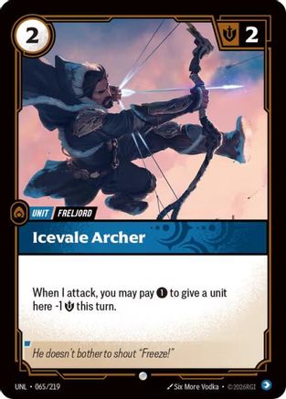 Icevale Archer (065/219) - Unleashed - Unleashed - Card Brawlers | Quebec | Canada |