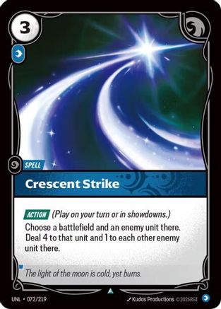 Crescent Strike (072/219) - Unleashed Foil - Unleashed - Card Brawlers | Quebec | Canada |