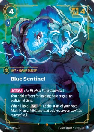 Blue Sentinel (087/219) - Unleashed Foil - Unleashed - Card Brawlers | Quebec | Canada |