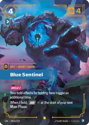 Blue Sentinel (Alternate Art) (087a/219) - Unleashed Foil - Unleashed - Card Brawlers | Quebec | Canada |