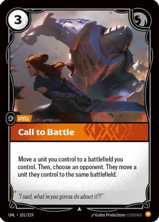 Call to Battle (101/219) - Unleashed - Unleashed - Card Brawlers | Quebec | Canada |