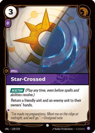 Star-Crossed (128/219) - Unleashed Foil - Unleashed - Card Brawlers | Quebec | Canada |