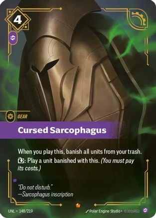 Cursed Sarcophagus (148/219) - Unleashed Foil - Unleashed - Card Brawlers | Quebec | Canada |