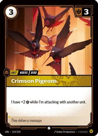 Crimson Pigeons (154/219) - Unleashed - Unleashed - Card Brawlers | Quebec | Canada |