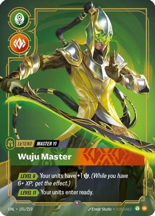 Master Yi - Wuju Master (191/219) - Unleashed Foil - Unleashed - Card Brawlers | Quebec | Canada |