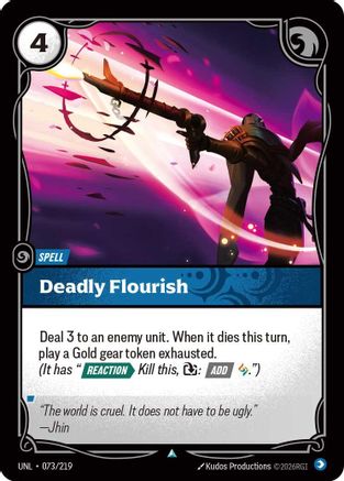 Deadly Flourish (073/219) - Unleashed Foil - Unleashed - Card Brawlers | Quebec | Canada |