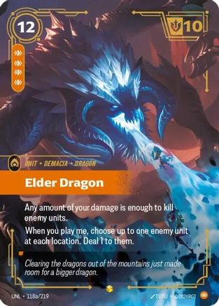 Elder Dragon (Alternate Art) (118a/219) - Unleashed Foil - Unleashed - Card Brawlers | Quebec | Canada |