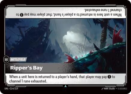 Ripper's Bay (214/219) - Unleashed Foil - Unleashed - Card Brawlers | Quebec | Canada |