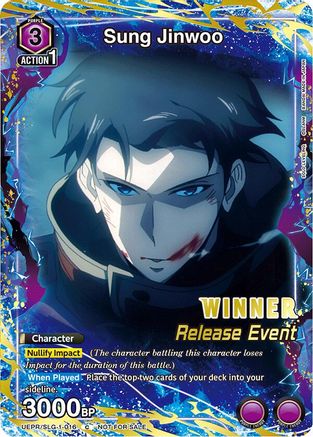 Sung Jinwoo (016) (Release Event Winner) (UE17BT/SLG-1-016) - UE17BT SOLO LEVELING Release Event Cards Foil - UE17BT: SOLO LEVELING Release Event Cards - Card Brawlers | Quebec | Canada |