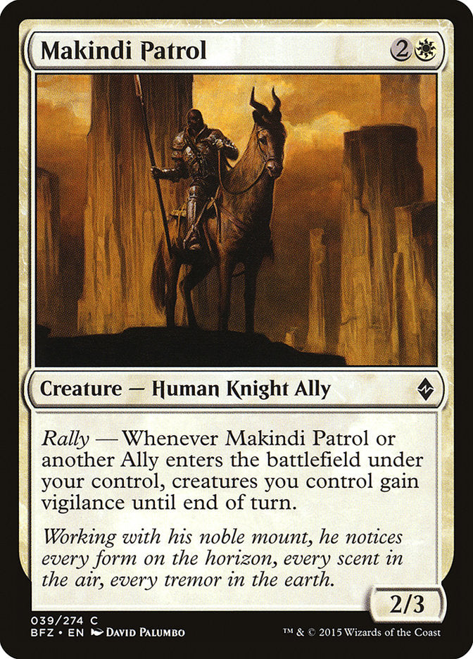Makindi Patrol [Battle for Zendikar] - Magic: The Gathering - Card Brawlers | Quebec | Canada |