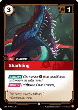Sharkling (006/219) - Unleashed Foil - Unleashed - Card Brawlers | Quebec | Canada |