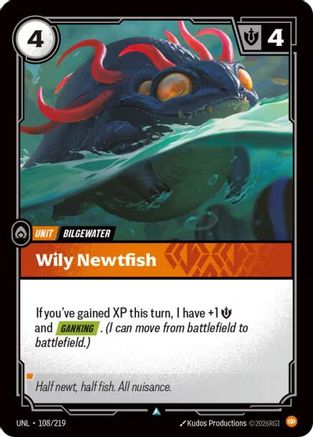 Wily Newtfish (108/219) - Unleashed - Unleashed - Card Brawlers | Quebec | Canada |