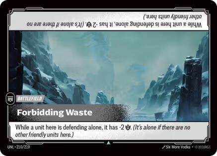 Forbidding Waste (210/219) - Unleashed Foil - Unleashed - Card Brawlers | Quebec | Canada |
