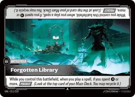 Forgotten Library (211/219) - Unleashed Foil - Unleashed - Card Brawlers | Quebec | Canada |