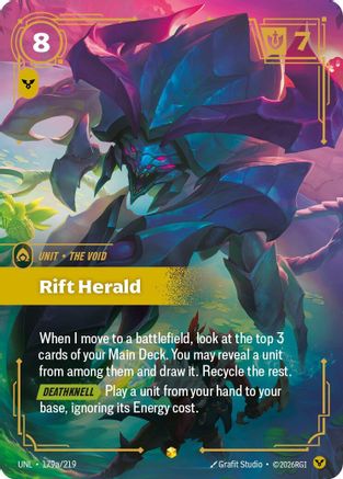 Rift Herald (Alternate Art) (179a/219) - Unleashed Foil - Unleashed - Card Brawlers | Quebec | Canada |