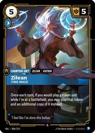 Zilean - Time Mage (086/219) - Unleashed Foil - Unleashed - Card Brawlers | Quebec | Canada |