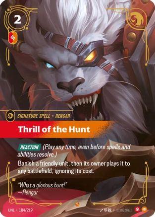 Thrill of the Hunt (184/219) - Unleashed Foil - Unleashed - Card Brawlers | Quebec | Canada |