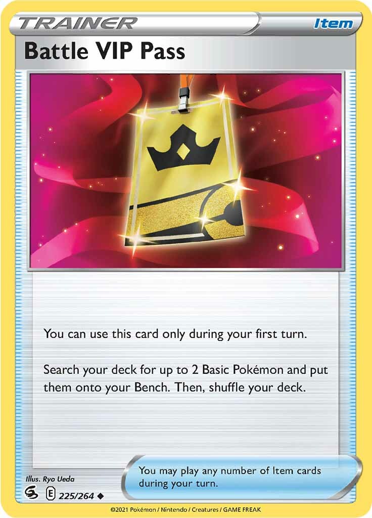 Battle VIP Pass (225/264) [Sword & Shield: Fusion Strike] - Pokémon - Card Brawlers | Quebec | Canada |
