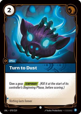 Turn to Dust (070/219) - Unleashed Foil - Unleashed - Card Brawlers | Quebec | Canada |