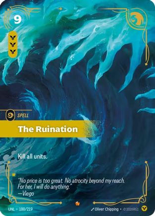 The Ruination (180/219) - Unleashed Foil - Unleashed - Card Brawlers | Quebec | Canada |