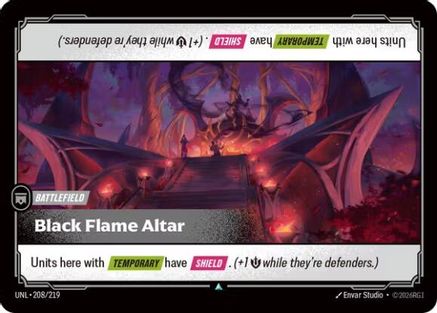 Black Flame Altar (208/219) - Unleashed - Unleashed - Card Brawlers | Quebec | Canada |