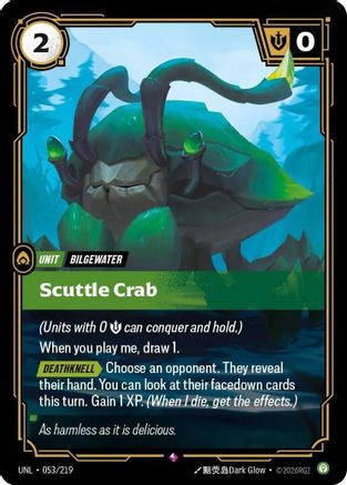 Scuttle Crab (053/219) - Unleashed Foil - Unleashed - Card Brawlers | Quebec | Canada |