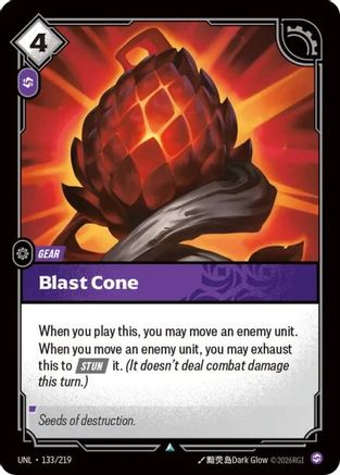 Blast Cone (133/219) - Unleashed - Unleashed - Card Brawlers | Quebec | Canada |