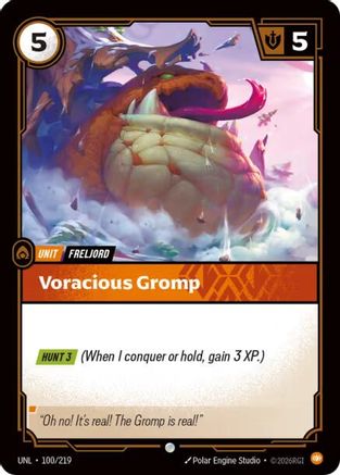 Voracious Gromp (100/219) - Unleashed Foil - Unleashed - Card Brawlers | Quebec | Canada |