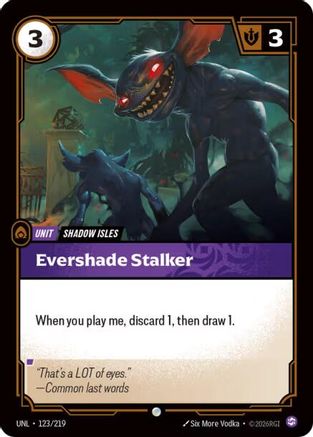 Evershade Stalker (123/219) - Unleashed Foil - Unleashed - Card Brawlers | Quebec | Canada |