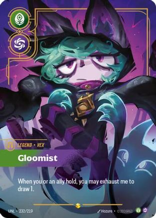 Vex - Gloomist (Overnumbered) (232/219) - Unleashed Foil - Unleashed - Card Brawlers | Quebec | Canada |